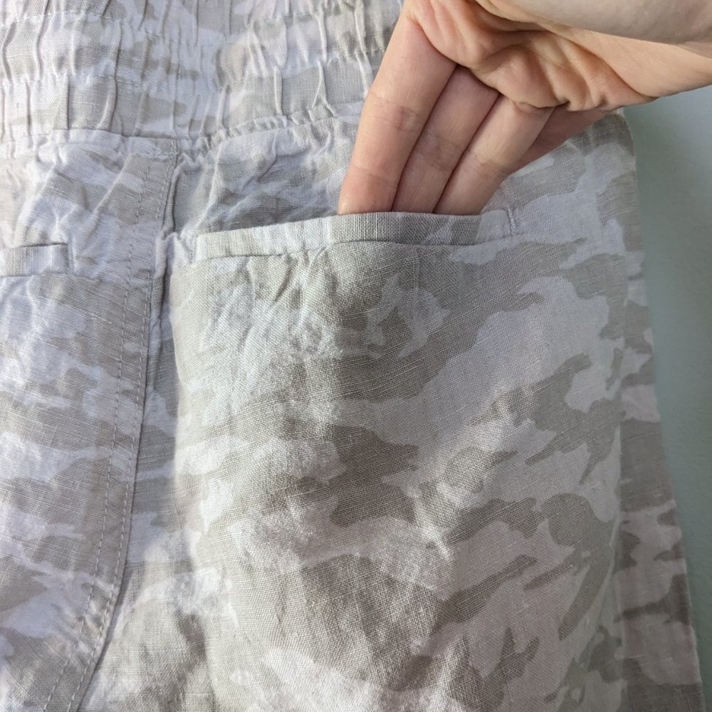 Athleta | Cabo Tide Linen Jogger Neutral Camo - Picture 7 of 10